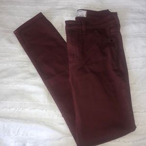 Free People Maroon Jeans